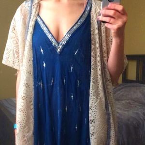 Light tan boho lace cover/ cardigan